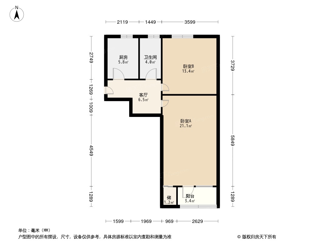 兴化西里户型-北京房天下