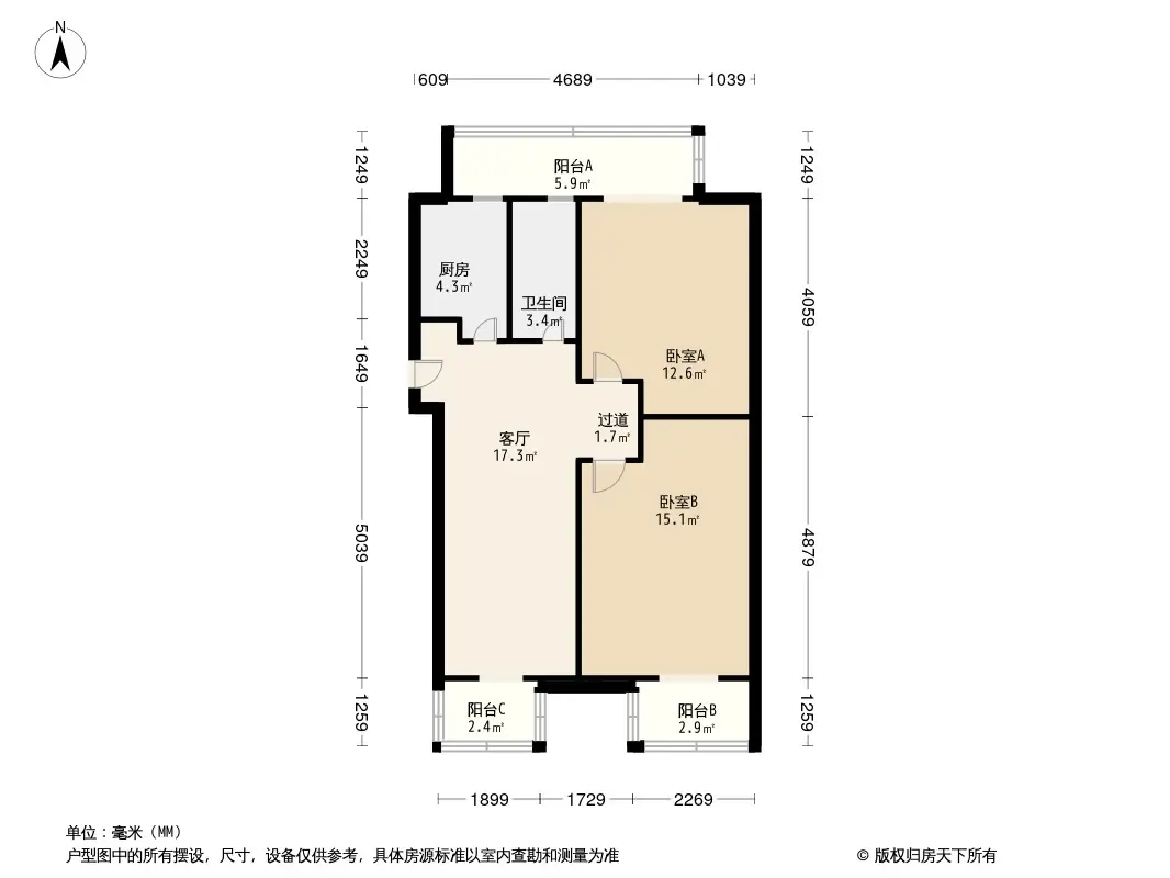 兴化西里户型-北京房天下