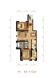 神农°温泉小镇2室2厅1厨2卫建面92.00㎡