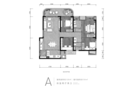 卓越皇后道4室2厅1厨2卫建面129.00㎡