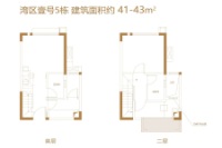 5栋C-1复式建面41-43平户型