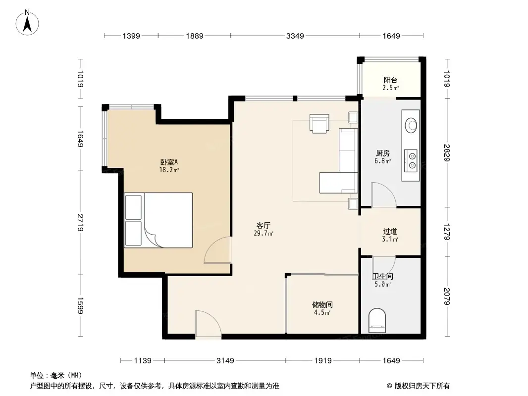 万年花城三期户型图