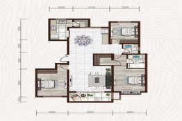 奥林·禾苑3室2厅1厨2卫建面160.00㎡