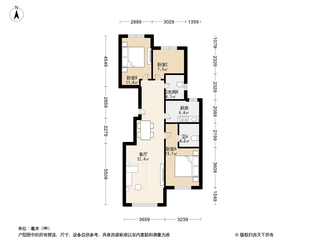 户型图1/2