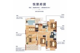 蓝光雍锦府4室2厅1厨2卫建面128.00㎡