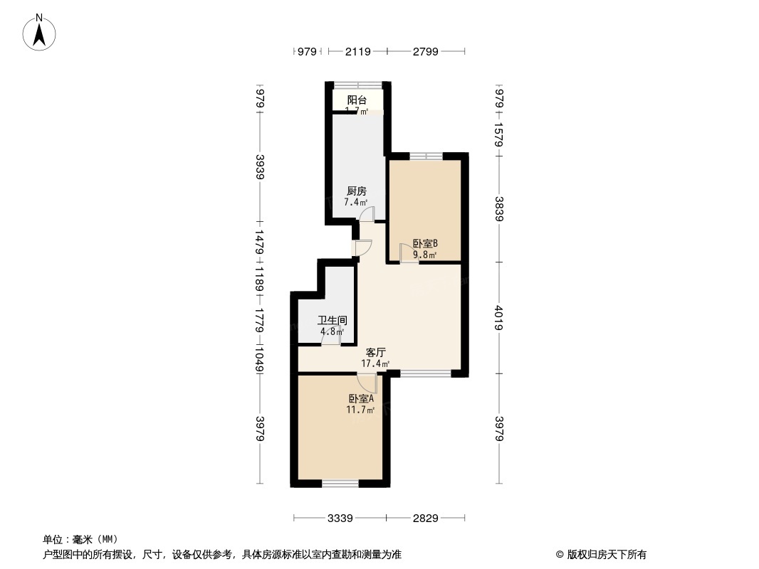 户型图1/2