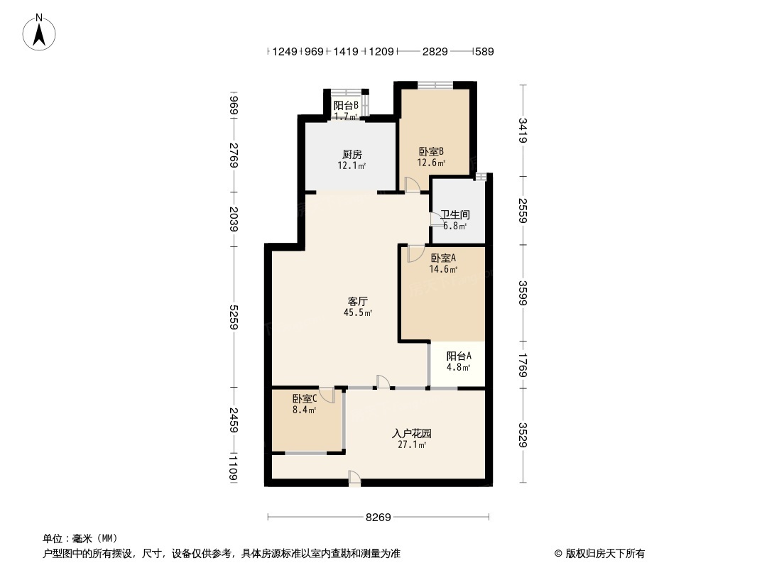 户型图1/2