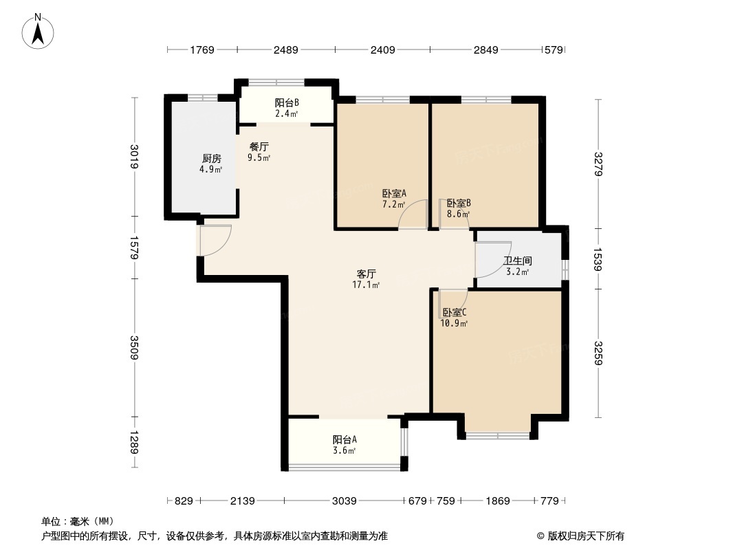 万城聚豪别墅户型图