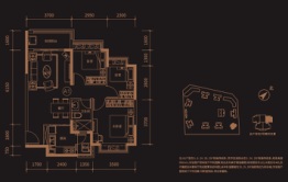 恒大滨河左岸3室2厅1厨1卫建面93.29㎡