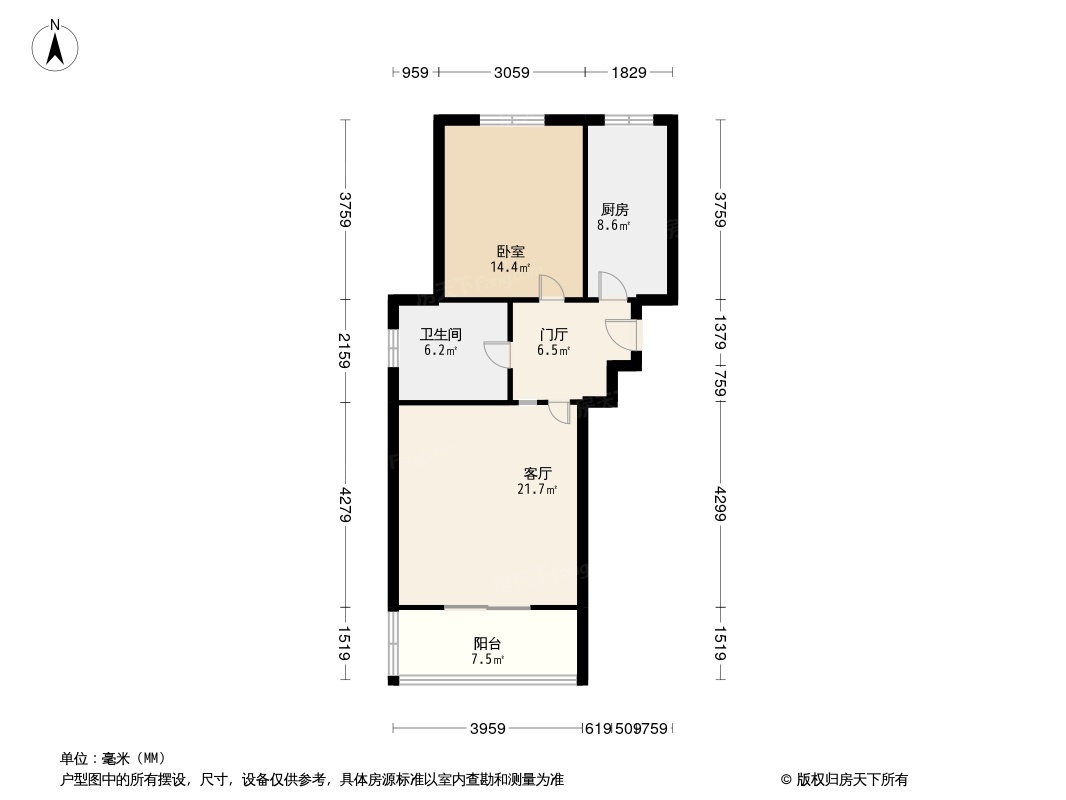 户型图1/2