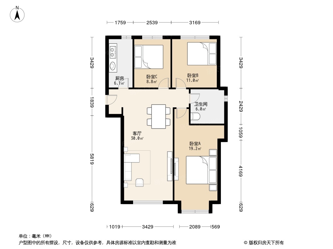 户型图1/2