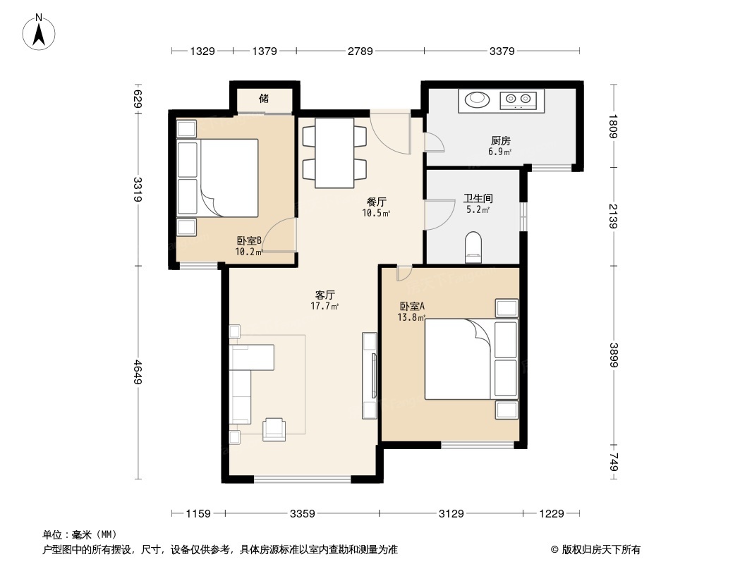 户型图1/2