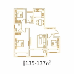 远博 御湖宸院3室2厅1厨2卫建面135.00㎡