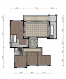 中国铁建·西派宸樾4室2厅1厨2卫建面170.00㎡