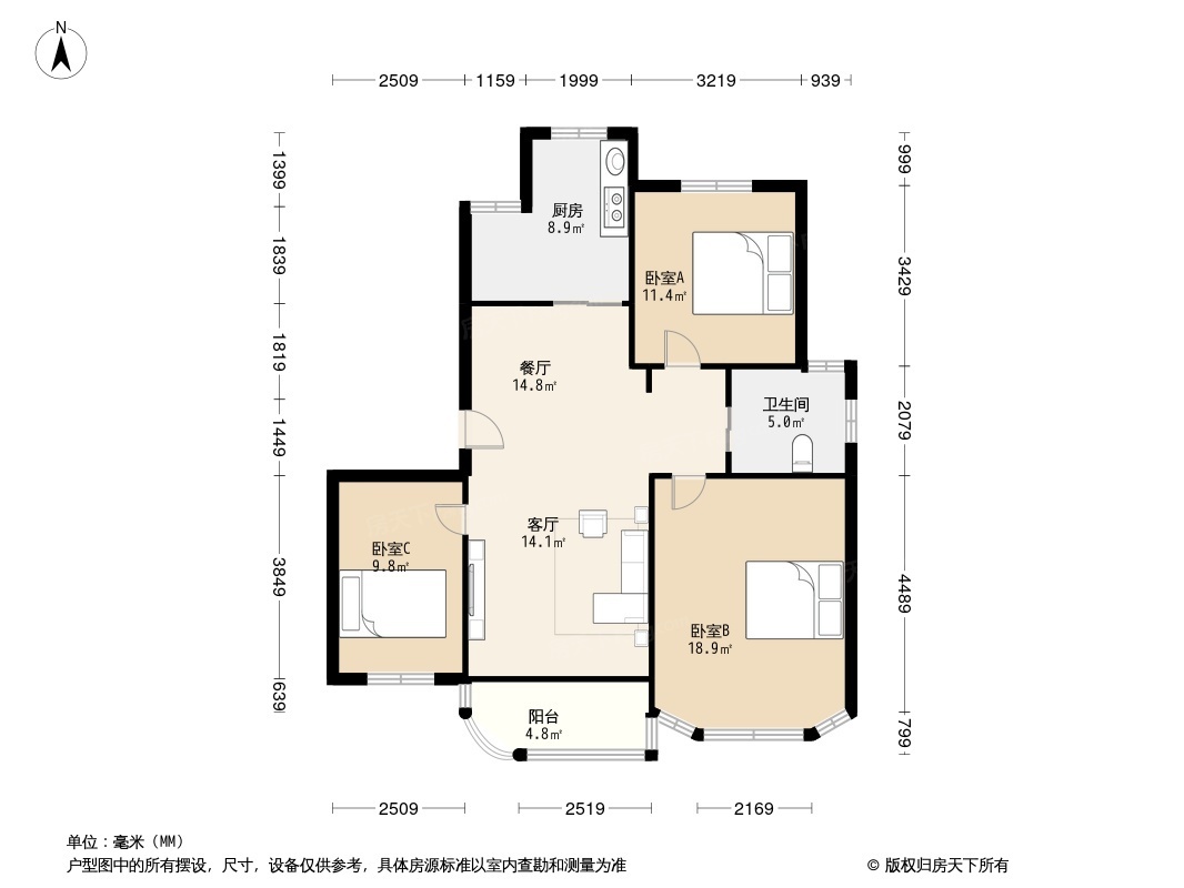 金碧汇虹苑户型图