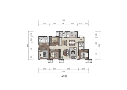 融创盛京宸院4室2厅1厨3卫建面142.00㎡