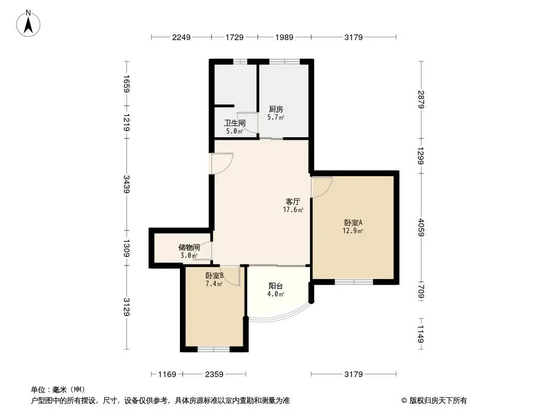 通波小区户型图