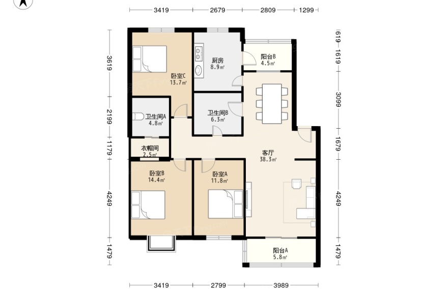 紫薇田园都市图片相册,平面图,样板间图,装修效果图