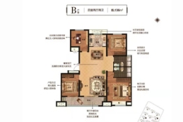 润禾·璞悦府4室2厅1厨2卫建面136.00㎡
