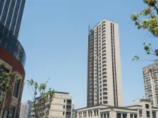 苏州河和沿岸,次新社区,干挂石材外立面,有大堂管家