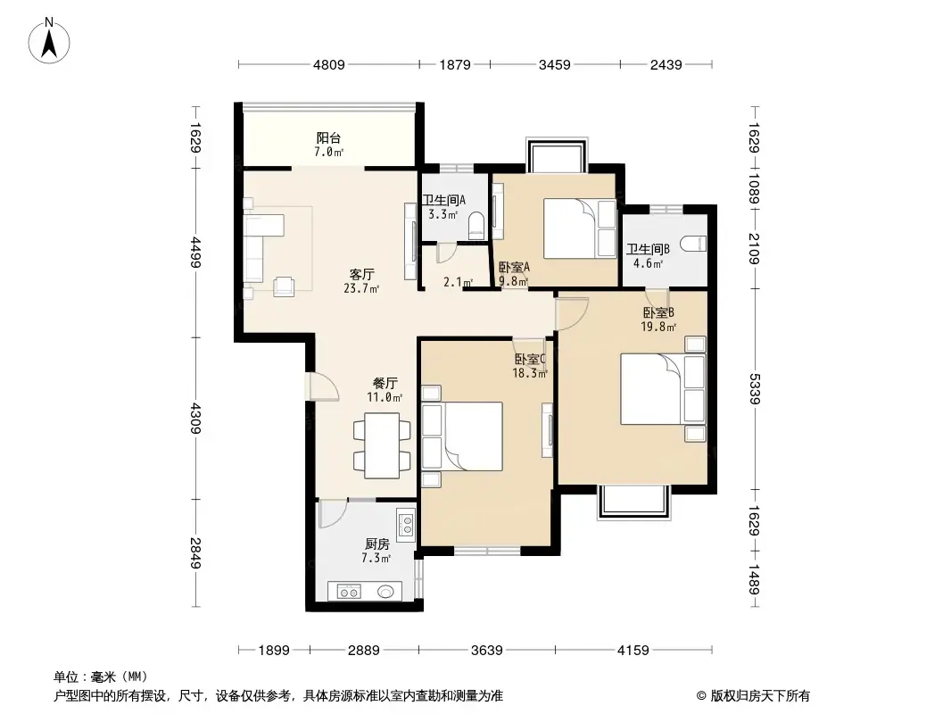 紫玉华园户型-西安房天下