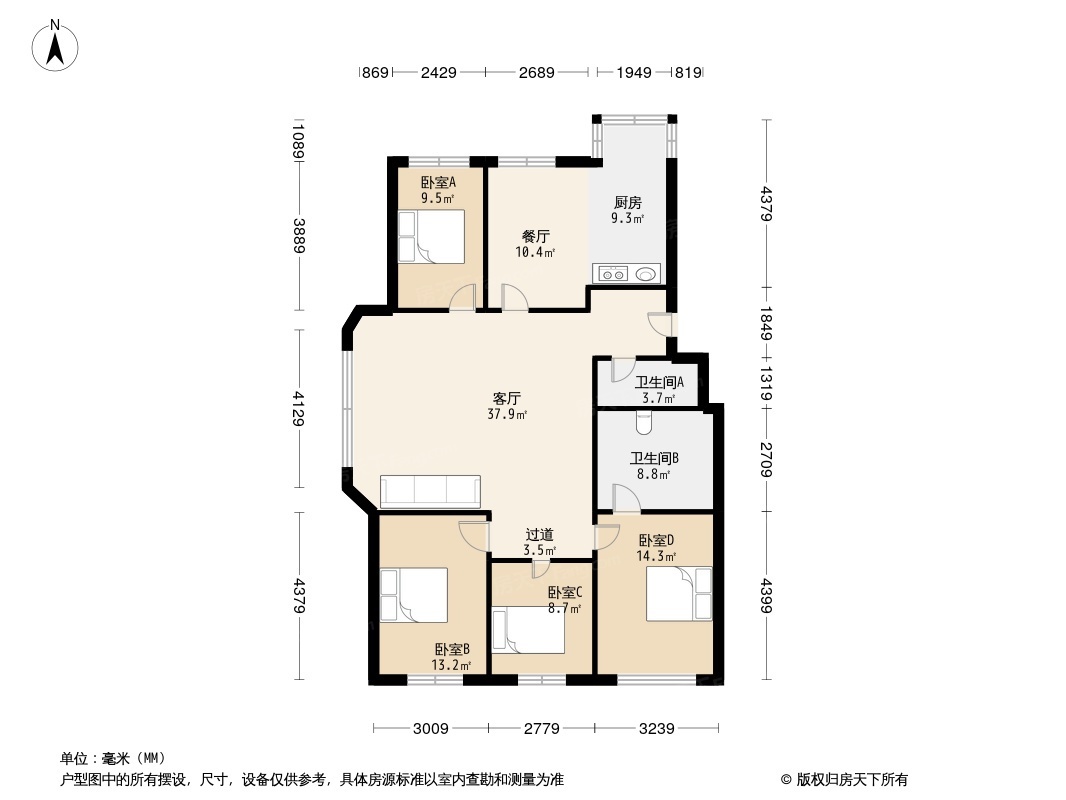 锦绣花园户型图