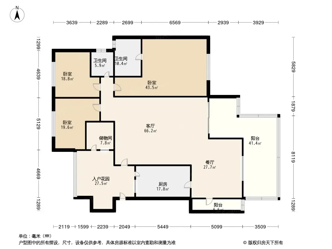 融汇半岛香缇漫山户型图