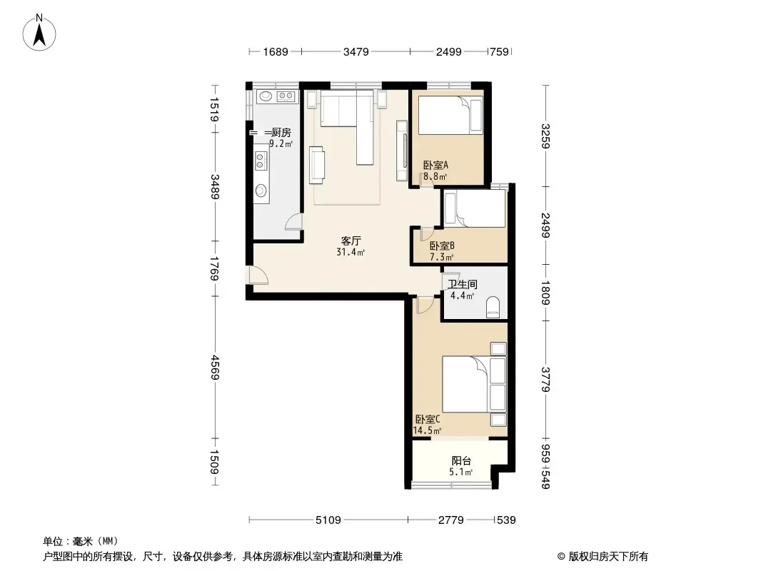 正商园田花园户型图