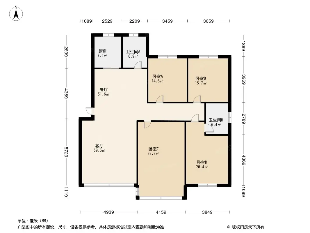 里仁花园二期户型图