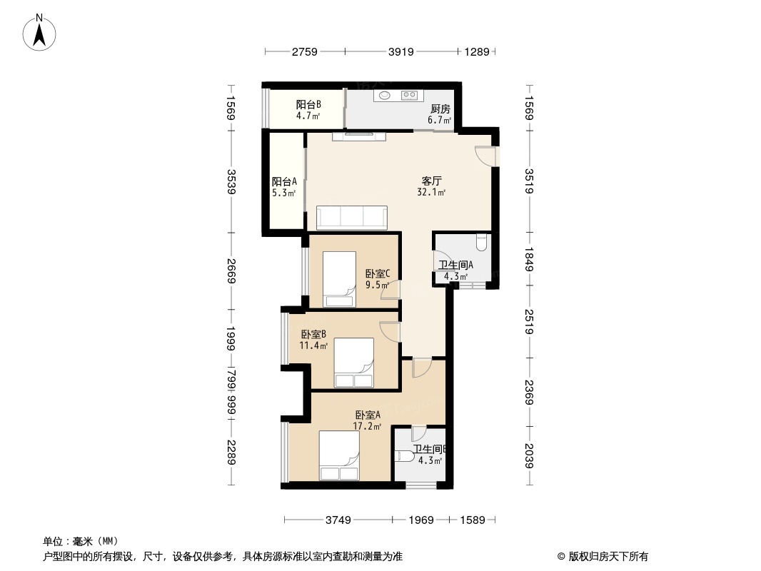 龙湖两江新宸云澜户型图