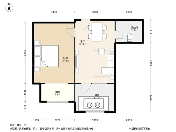 滨河小区颐安苑户型图