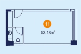 金富星悦汇1室1厅1厨1卫建面53.18㎡