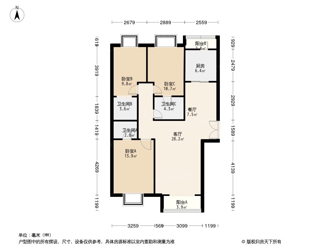 户型图1/2