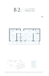 锦绣里2室2厅1厨2卫建面103.85㎡