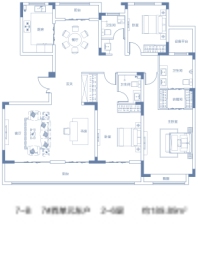 蓝城·蘭园3室2厅1厨3卫建面189.89㎡