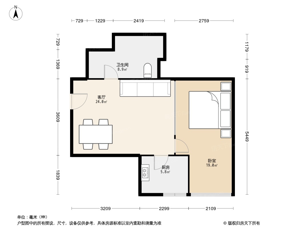 户型图1/2