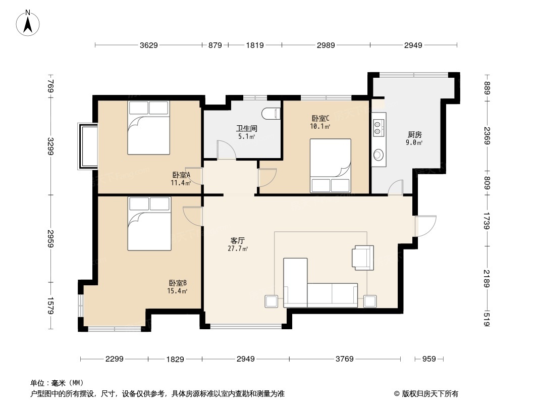 户型图1/2