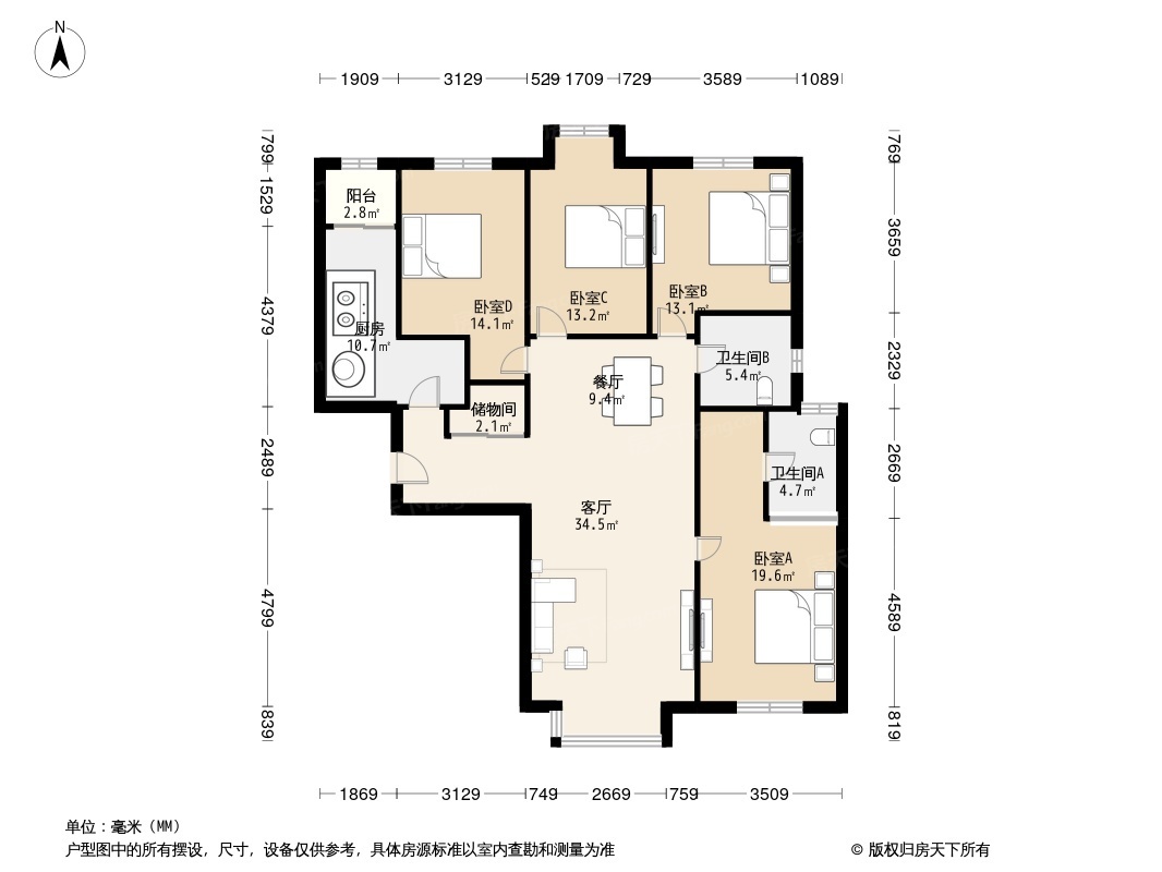 户型图1/2