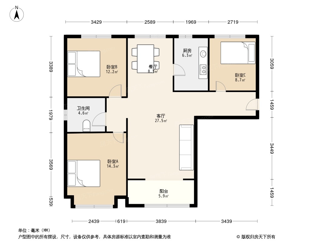 户型图1/2