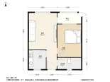 紫薇阁1居室户型图