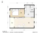紫薇阁1居室户型图