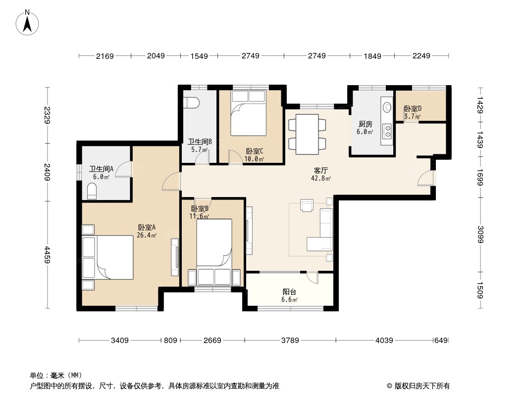 户型图1/2