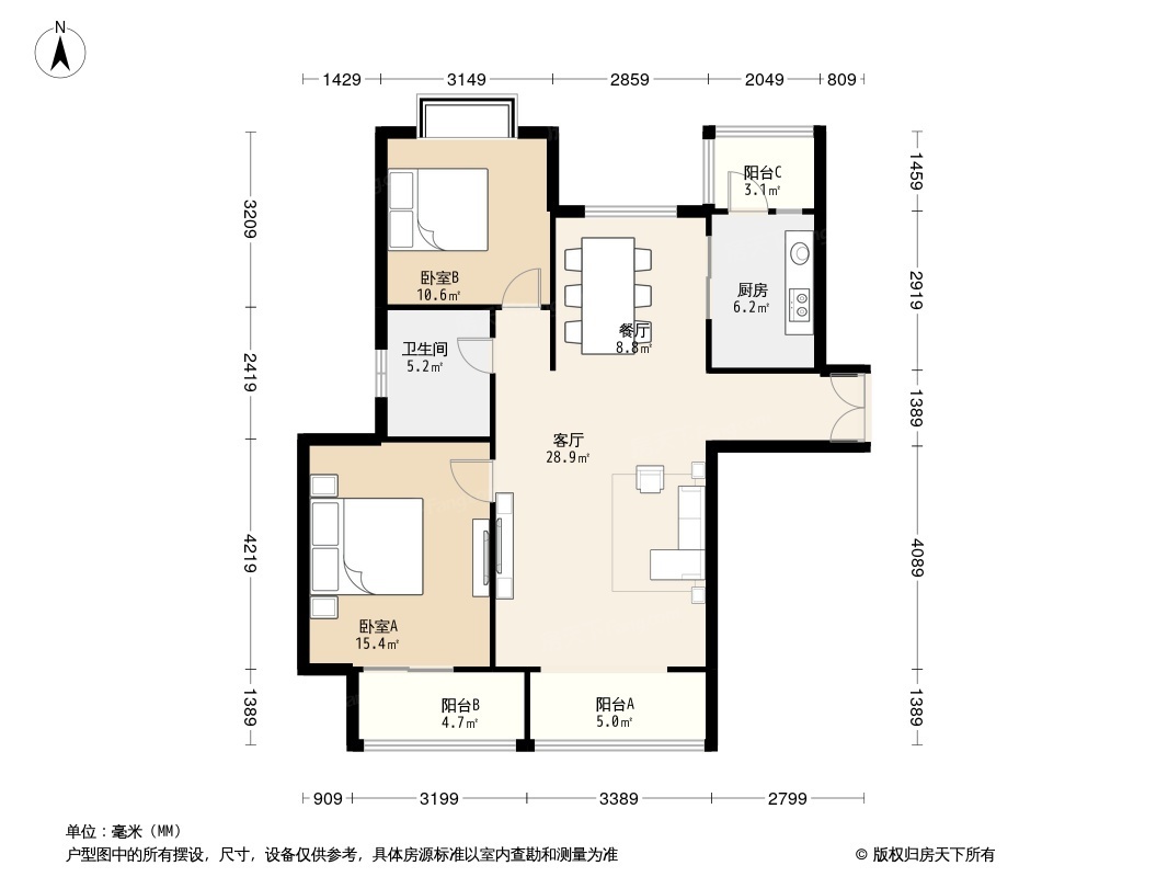 户型图1/2