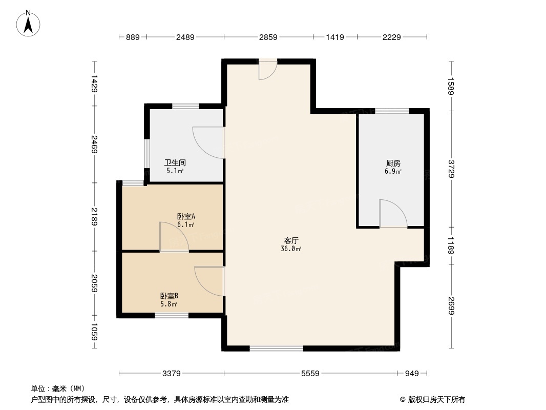 户型图1/2