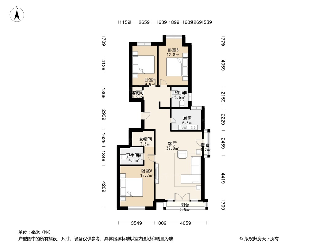 户型图1/2