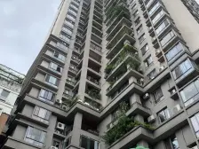 石桥铺美茵河谷洋房社区小高层错跃双套房设计带露台