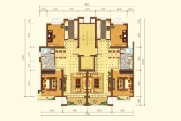 正通梧桐郡2室2厅1厨1卫建面90.00㎡