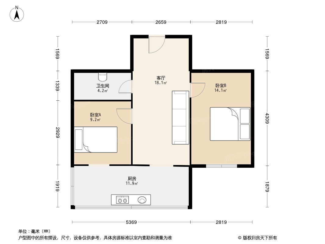 户型图1/2