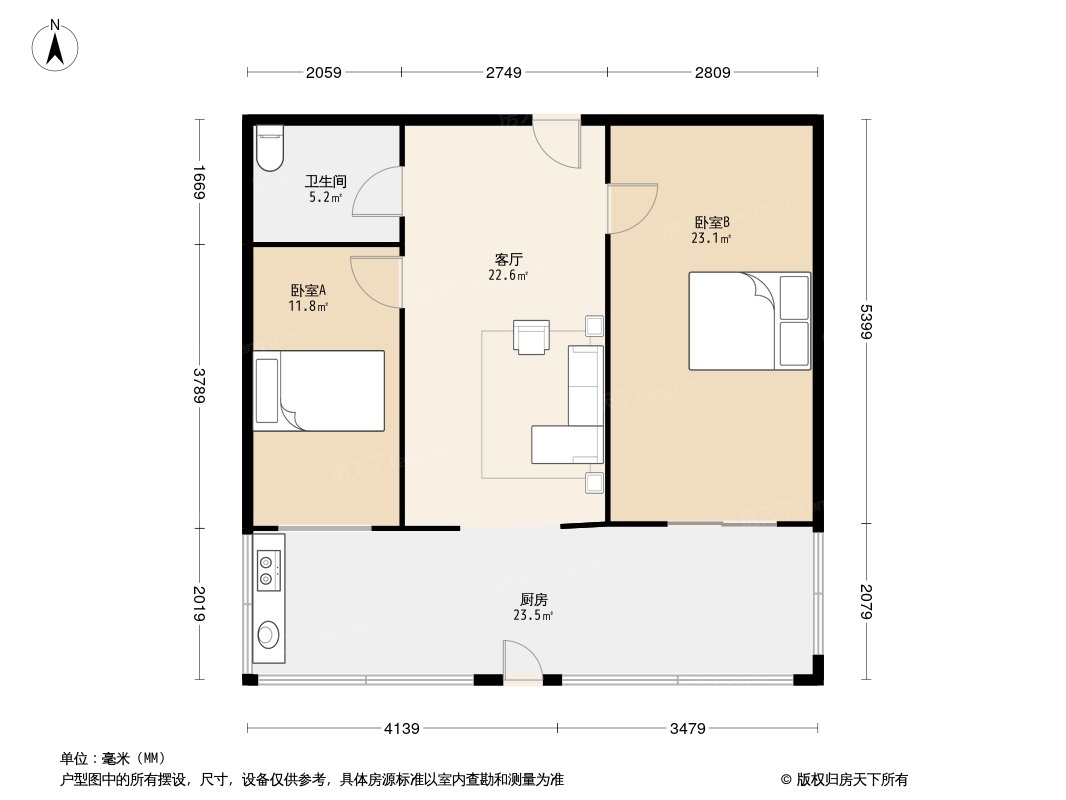 户型图1/2