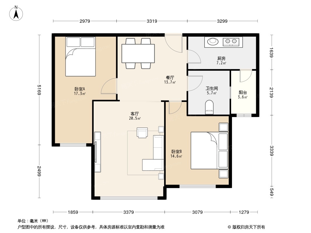 户型图1/2